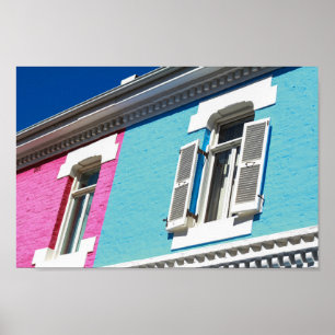 ケープタウンBo-Kaapアーキテクチャ南アフリカSA ポスター