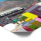 ケープタウンBo-Kaapシティスケープ南アフリカ ポスター (角)