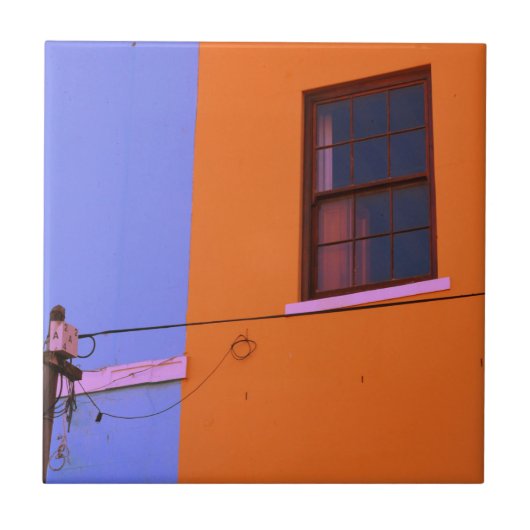 ケープタウンBo-Kaap南アフリカの街並 タイル (正面)