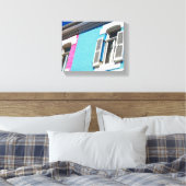 ケープタウンBo-Kaap南アフリカSAアーキテクチャ キャンバスプリント (インサイチュ (寝室))