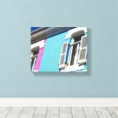 ケープタウンBo-Kaap南アフリカSAアーキテクチャ キャンバスプリント (インサイチュ (ウッドフロア))