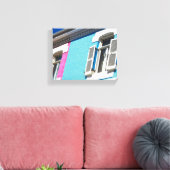 ケープタウンBo-Kaap南アフリカSAアーキテクチャ キャンバスプリント (インサイチュ (リビング))