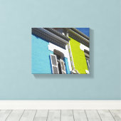 ケープタウンBo-Kaap南アフリカSAアーキテクチャ キャンバスプリント (インサイチュ (ウッドフロア))