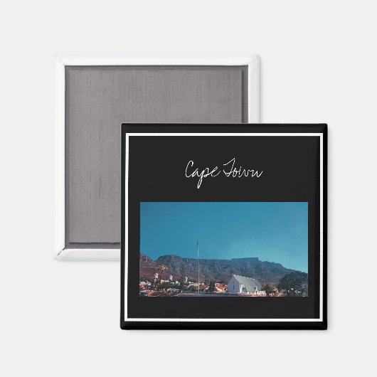 ケープタウンZA南アフリカテーブルマウンテンマグネット マグネット (正面/裏面)