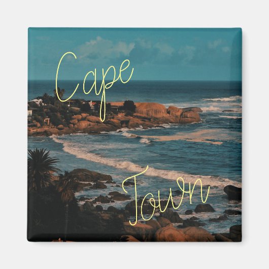 ケープタウンZA南アフリカ海パノラママグネット マグネット (正面)