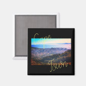 ケープタウンZA南アフリカ海パノラママグネット マグネット (正面/裏面)