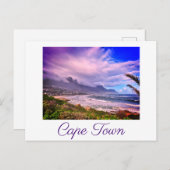 ケープタウンZA南アフリカ海パノラマ ポストカード (正面/裏面)