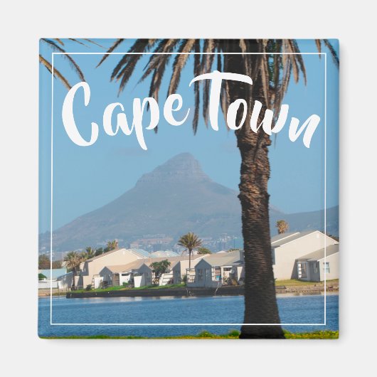 ケープタウンZA南アフリカ獅子頭 マグネット (正面)