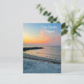 ケープチャールズバージニアサンセットポストカード ポストカード (スタンド正面)