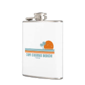 ケープチャールズビーチバージニアサンパームツリーズ フラスク (左)