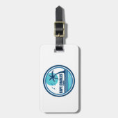 ケープチャールズビーチバージニアパームツリーバード ラゲッジタグ (正面縦)