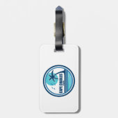 ケープチャールズビーチバージニアパームツリーバード ラゲッジタグ (裏面縦)