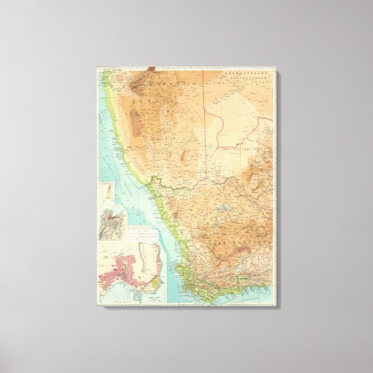 ケープドプロヴィンション、トランスバール西部 キャンバスプリント (正面)