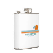 ケープハッタラスノースカロライナ州サンパームツリーズ フラスク (右)