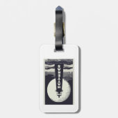 ケープハッタラスノースカロライナ灯台ムーン ラゲッジタグ (裏面縦)