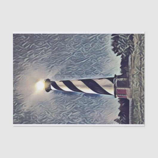 ケープハッタラスライトハウスアウターバンクスOBX NC 薄葉紙 (正面)