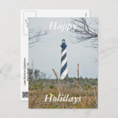 ケープハッタラスライトハウスハッピーホリデイズ シーズンポストカード (正面/裏面)