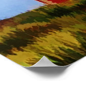 ケープハッタラスライトハウスポスター文字外銀 ポスター (角)