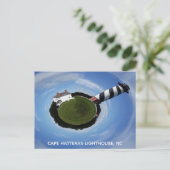 ケープハッタラスライトハウスOBXノースカロライナ ポストカード (スタンド正面)