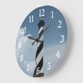 ケープハッテラスライトハウス ラージ壁時計 (傾斜)