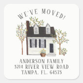 ケープハ魅力的ウス引っ越しました住所 シール (正面)