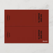 ケープバッファロー ブックマーカー ポストカード (裏面)