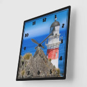 ケープパリサーニュージーランドライトハウス スクエア壁時計 (傾斜)