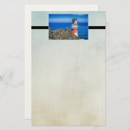 ケープパリサーニュージーランドライトハウス 便箋 (正面/裏面)