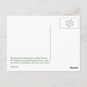 ケープフラットテリーへの森の道 ポストカード (裏面)