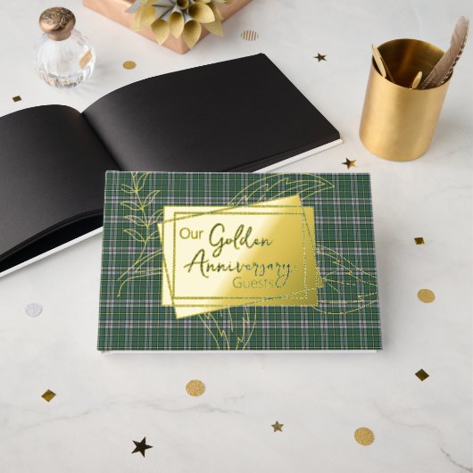 ケープブレトンアイランドプロヴィショナルタータンチェック ゲストブック (正面見開き)