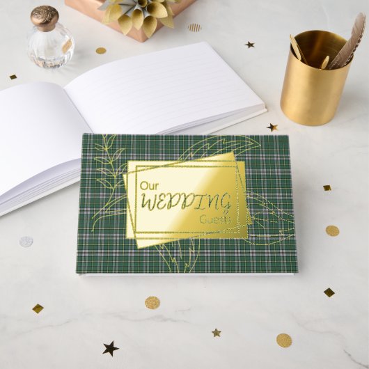 ケープブレトンアイランドプロヴィショナルタータンチェック ゲストブック (正面見開き)