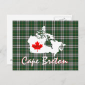 ケープブレトンタータンチェックカスタマイズカナダのポストカード ポストカード (正面/裏面)