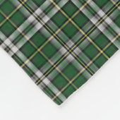 ケープブレトンタータンチェックカスタムグリーンプレイド フリースブランケット (角)