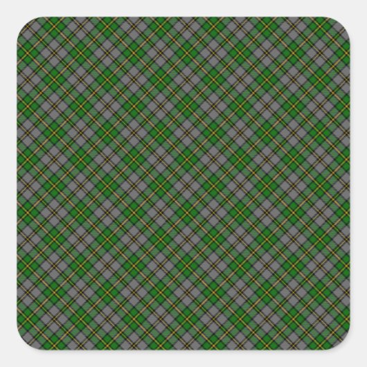 ケープブレトンタータンチェック設計プリント（カナダ） スクエアシール (正面)