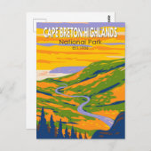 ケープブレトンハイランズナショナルパークカナダトラベル ポストカード (正面/裏面)