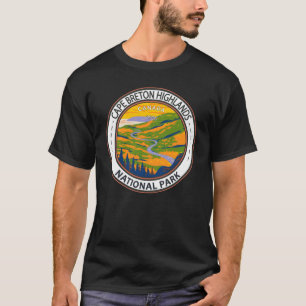 ケープブレトンハイランズナショナルパークカナダバッジ Tシャツ
