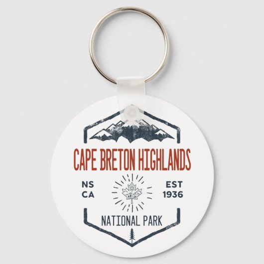 ケープブレトンハイランズナショナルパークカナダ キーホルダー (正面)