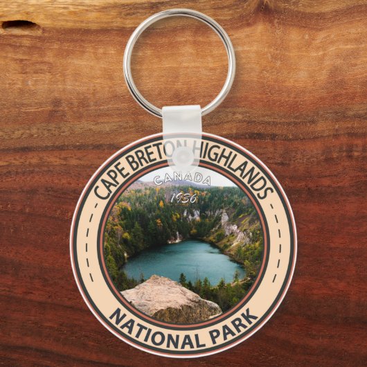ケープブレトンハイランズナショナルパークサークルヴィンテージ キーホルダー (正面)