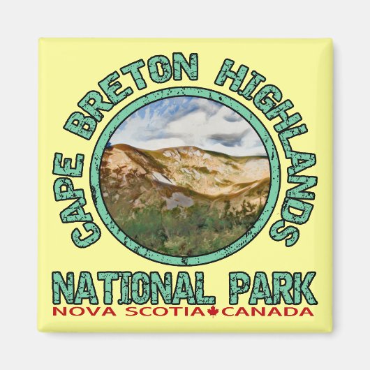 ケープブレトンハイランズナショナルパーク マグネット (正面)