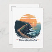 ケープブレトンハイランズ国立公園へようこそ シーズンポストカード (正面/裏面)