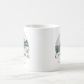 ケープブレトン島の白鳥と海岸マグ コーヒーマグカップ (中央)