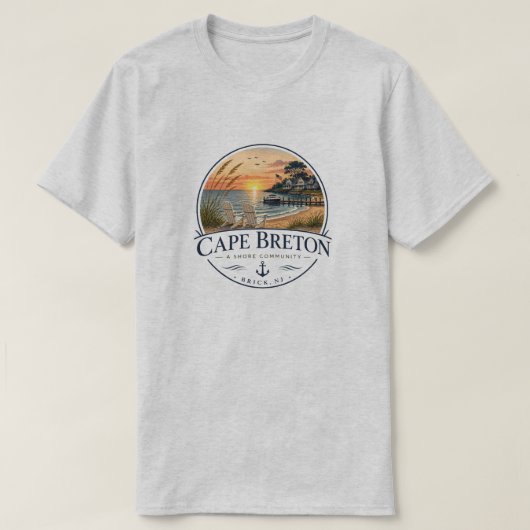 ケープブレトン沿岸コミュニティTシャツ Tシャツ (デザイン正面)