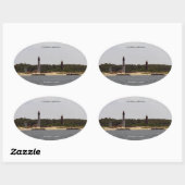 ケープヘンリーライトハウスシール 楕円形シール (シート)