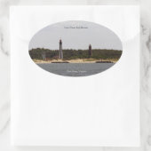 ケープヘンリーライトハウスシール 楕円形シール (バッグ)