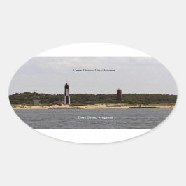 ケープヘンリーライトハウスシール 楕円形シール