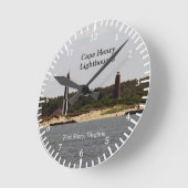 ケープヘンリーライトハウスタイム ラウンド壁時計 (傾斜)