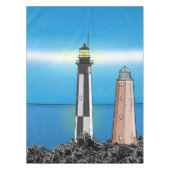 ケープヘンリーライトハウスバージニアチェサピークベイ テーブルクロス (正面)