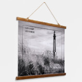 ケープヘンリーライトハウス 吊り下げ型タペストリー (傾斜あり)