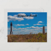 ケープヘンリー灯台 – バージニアビーチ葉書 ポストカード (正面/裏面)