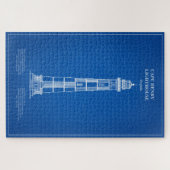 ケープヘンリー灯台 – バージニア州 – AD ジグソーパズル (横)